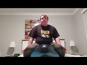 Sitting on a crystal blue 24 inch belbal b250 non pop (the looner)