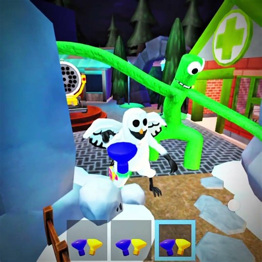 What If I Playing as Owl & Green Monster In Rainbow Friends funny moments #rainbowfriends #roblox