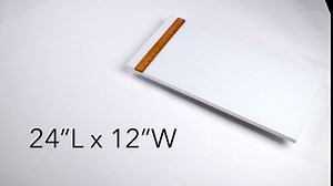 SSWBasics Laminated White Melamine Shelf Board, 24”L x 12”W, Durable and Sleek Cabinet Replacement Shelves, Sturdy and Stylish Shelf Boards for Retail, Thrift, Business, Home, or Office