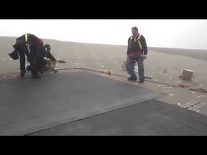 MartinsRoofing.com Installing a Carlisle EPDM Mechanically Fastened System