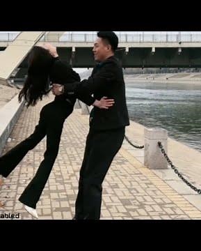 The beautiful woman has polio in one leg and walks on a crutch #polio #polio_woman #short leg