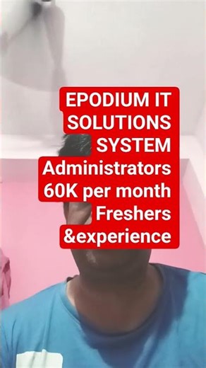 System Administrator Job in Bengaluru 🔥 Salary ₹60K