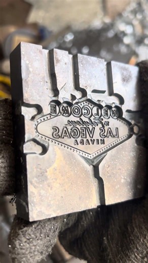 Precision Mold Engraving 🔥 Custom Keychain for Las Vegas #customkeychain #keychain #manufacturing