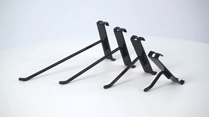 Gridwall Hooks 4 Inch,50PC Display Hooks for Grid Wall, Heavy Duty Gridwall Hook for Grid Wall Panel, Gridwall Peg Hook,Black