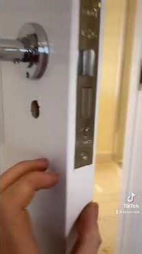 How to fit internal door handles using the through bolts provided