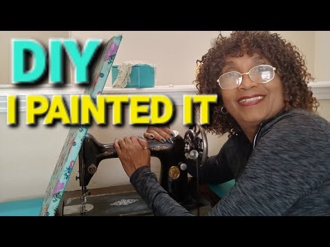DIY I Painted The Vintage Sewing Machine!