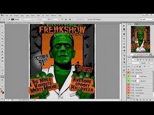 Photoshop Halloween Poster, Flyer - Design Tutorial
