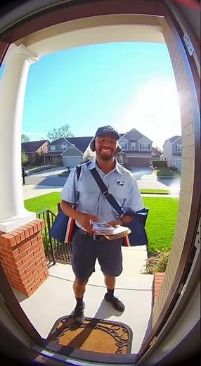 Funny Moment: The Dancing Mailman Caught on Security Cam
