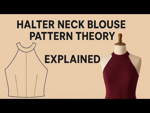 Day : 19 Halter Neck Blouse Design Theory | Perfect Fitting & Pattern Secrets | Fashion Academy MJ