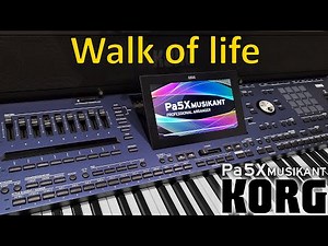 KORG Pa5X Musikant - Walk of life (Dire Straits), cover, factory style Walk Of Rock, Organ sound