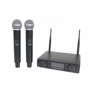 [Hot Item] PA System Wireless Conference System 2 Channel UHF Handheld Microphones