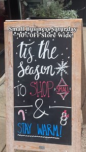✨ Small Business Saturday is HERE! ✨ We’re open 10–5 today and celebrating all day long with festive touches throughout the shop — plus 10% OFF store-wide! Here’s what’s happening TODAY: 💵 10% off L&S store-wide 🎟️ $10 “Shop Later” Coupon for every $100 you spend 🎁 Free Gift with Purchase (while supplies last)! 🍪 Tasty Samples 🎀 Complimentary Gift Wrap It’s the perfect day to kick off your holiday shopping, discover unique gifts, and support a local small business you love. 🎉💜🎉 Shop Smal