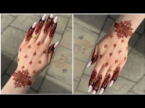 minimal pinterest mehndi design | pretty henna design