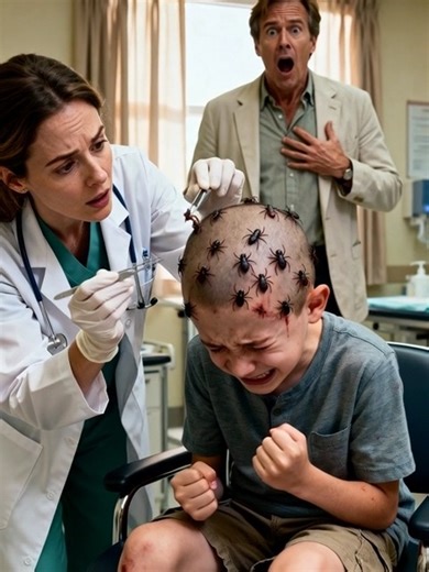 The Millionaire’s Son Screamed in Agony—Until the Nanny Found Something Hidden on His Head A child born into Chicago’s elite sobbed day and night for reasons no doctor could explain. Desperate and running out of hope, his millionaire father hired a quiet nurse from a rough neighborhood. What she noticed on the boy’s head would expose a crime too terrifying to imagine. Rain lashed against the floor-to-ceiling windows of the Huxley penthouse as Brian Huxley crushed his phone in his hand. Outside, 