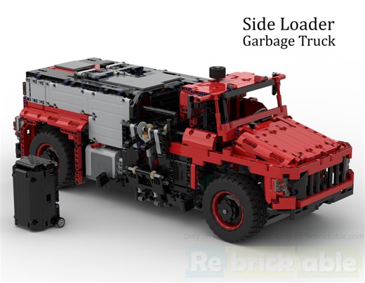 LEGO MOC-254978 Side Loader Garbage Truck (42082 Alternate) (Technic 2026)