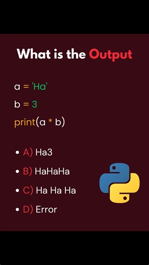 Coding Race on Instagram: "Follow & Comment your answer below! ⬇️ . . . . . . . . #programmerlife #javascript #backenddevelopment #programmingmemes #webdeveloper #codingmemes #python #reels #webdevelopment #frontenddevelopment #machinelearning #coding #vrtech #fullstackdeveloper #html #python3 #developer #backenddeveloper #programmerslife #css #frontend #trending #airtificialintelligence #web3 #programmer #coders #coding #hacking #webdeveloperlife"