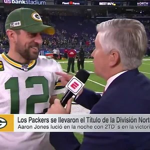 1.1M views · 19K reactions | "Fiesta grande! Tequila!" Aaron Rodgers showed off his Spanish after winning the NFC North title  (via John Sutcliffe) | NFL on ESPN | Facebook
