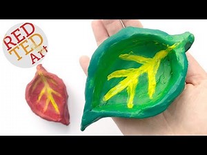DIY Leaf Pinch Pots - Easy Air Drying Clay DIY for Fall & Thanksgiving