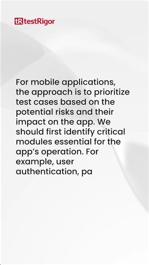 How do youperform risk-based testing on mobile?