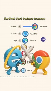 Most Popular Web Browsers for PC. | VGraphs