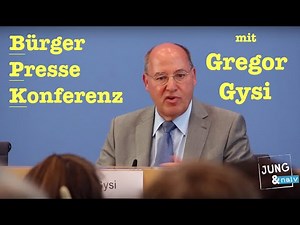 Gregor Gysi at the Citizens' Press Conference