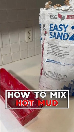 How To Mix Hot Mud To Fix Drywall: Tips and Tricks 👍 #shorts