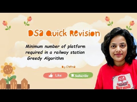 10/13 Minimum number of platform required in a railway station | Greedy Algorithm