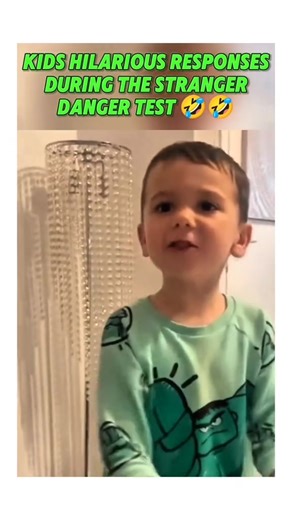 When kids face the stranger danger 😂😂😂 | Funny kid videos | Stranger danger test #funnykids #kidsbel | Toddlertok 158