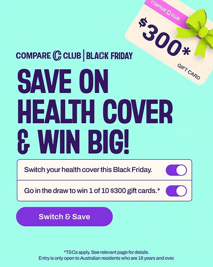 Save on health cover this November! Switch your health cover before November 30 and go in the draw to win 1 of 10 $300 gift cards. | Compare Club