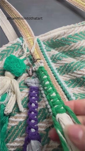 Macrame Keychain #artinstruction #art