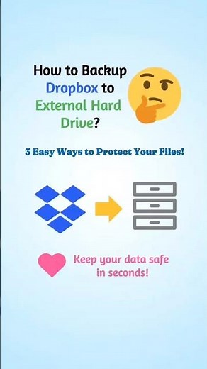 How to Backup Dropbox to External Hard Drive | 3 Ways