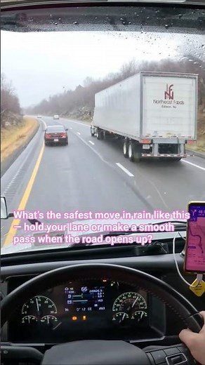4K POV Truck Driving USA | Rainy Highway Pass & Realistic Trucker Experience #shorts