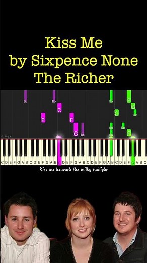 Kiss Me (Moonlit Floor) by Sixpence None the Richer piano cover + sheet music & lyrics