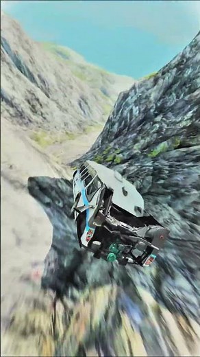 Terrifying Moment: Bus Drives Off Cliff