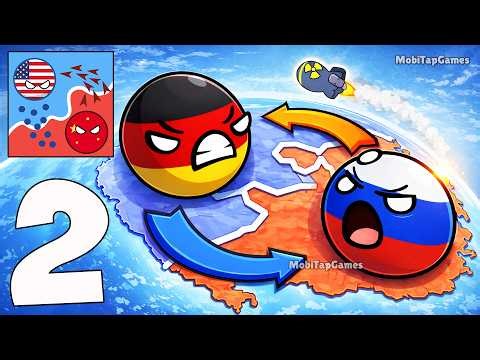 ⚔️ Country Balls World War - Gameplay Walkthrough - Conquer the World and Build Your Empire Part 2