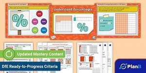 PlanIt Maths Year 5 Decimals and Percentages Lesson Pack 35: Understand Percentages