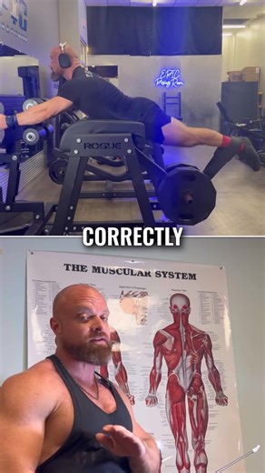 ‼️FIX YOUR BACK‼️ The reverse hyper encourages movement of the spine under load AND also offers traction at the bottom of the movement Most gyms don’t have this (yet) and the ones that do often go unused bc people don’t know how to execute the movement This is one of the best exercises for building strength in your lower back (as well as glutes and hamstrings) and will not only greatly reduce risk of injury but can bring you back from injury (but talk to your doctor bc they know all about exerci