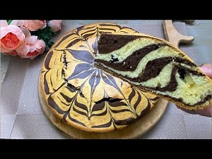 Zebra Cake 🦓🍰 | Easy, Fluffy & Delicious Homemade Cake Recipe