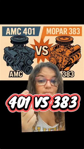 83 reactions | Dos leyendas del motor cara a cara: el AMC 401 y el Mopar 383. ¿Cuál gana en potencia, historia y actitud? Te cuento todo en este duelo de titanes. ¡Comenta tu favorito! #AMC401 #Mopar383 #MuscleCarLegends #MotoresClásicos #HistoriaAutomotriz #TorqueWars #AutoFans #MotorBattle #ClassicEngines #CarTalk #pilu_cheesecake #pilucheesecake #houston #texas #flamingphoenixcustom #CarTok #TiktokAutoCampaign #TiktokMotorsportCampaign | Pilu Chavero | Facebook