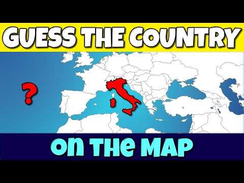 Guess The Country On The MAP Quiz🌍️| 30 Countries