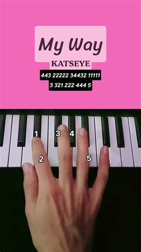 My Way - KATSEYE (Easy Piano Tutorial)