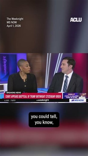 Defending the 14th Amendment at SCOTUS| #aclu #scotus #birthrightcitizenship| ACLU