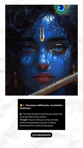 Top 5 Lord Krishna Quotes That Will Change Your Life | Bhagavad Gita Motivation 🕉️ #shorts #krishna