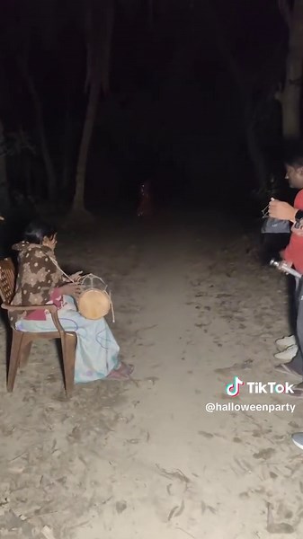 The Red Witch in forest and Dancing on Drum beats . #witch #hauntedforest #horror #scary #spooky #haunted #hauntedplaces