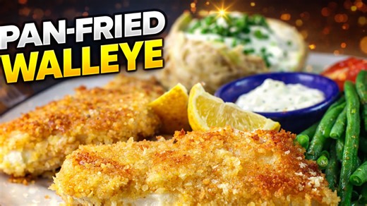 Perfectly pan-fried walleye, easy and flavorful