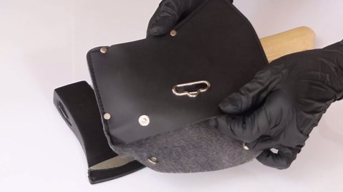 Camping Axe, 15inch Outdoor Hatchet Chopping Axe for Wood Splitting and Kindling, Camping Outdoor Hatchet Gardening Hand Tools with Sheath(Black)