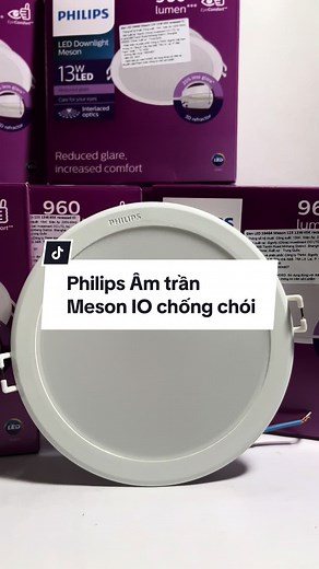 Philips Âm trần Mesin IO chống chói, giải pháp chiếu sáng cho không gian #denphilips #mesonchongchoi #denamtran