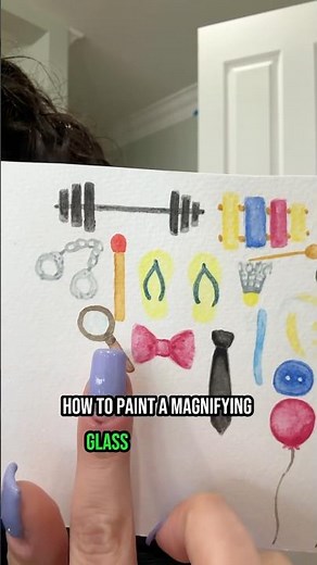 How to Paint a Magnifying Glass in 18 Sec Tutorial 🔎
