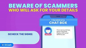 4.2K views · 206 reactions | Para laging #GSafeTayo, never click on links and share your personal information. Naka-encounter ka ba ng scammer? I-report agad and we will take the page down within 24-48 hours! To start, go to help.gcash.com > Chat with Gigi > Tap ’I want to report a scam.’ | GCash | Facebook
