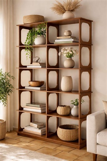 Timeless Modular Shelf for Modern Living Spaces-mid-century Inspired Modular Wooden Shelving Unit-modern Living Room Modular Display Shelf - Etsy